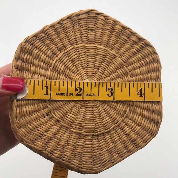 VTG Sweet Grass/Sea Grass Hexagonal Nesting Baskets w/Lids Set of 5 - Picture 7 of 9